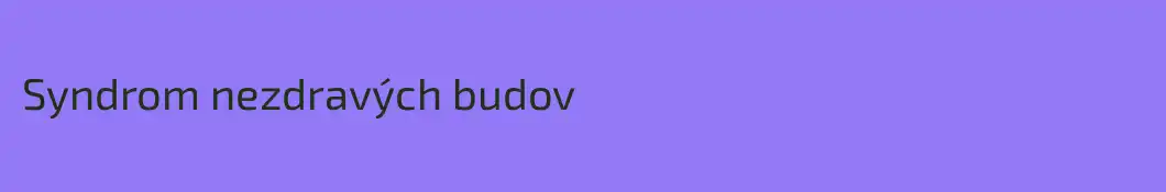 Syndrom nezdravých budov